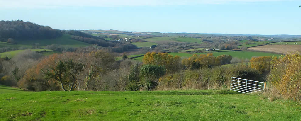 Views over the Parish from St Erney