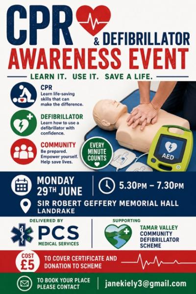 Defibrillator Awareness & CPR Training Event