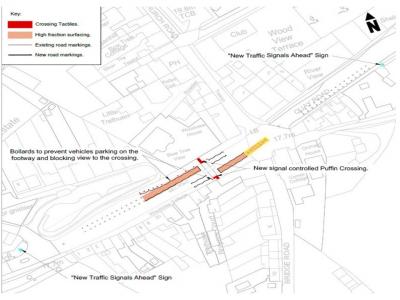 A38 Tideford puffin crossing works