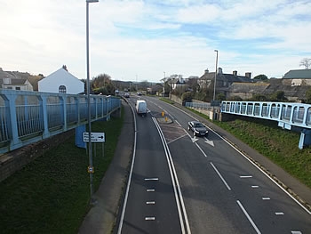 Photo Gallery Image - A38 running through Landrake