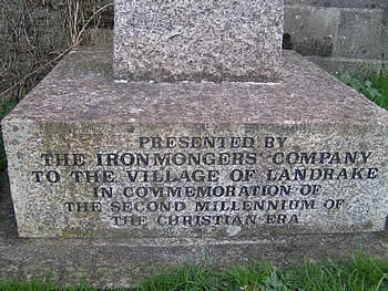 Photo Gallery Image - Inscription on Ironmongers Celtic Cross