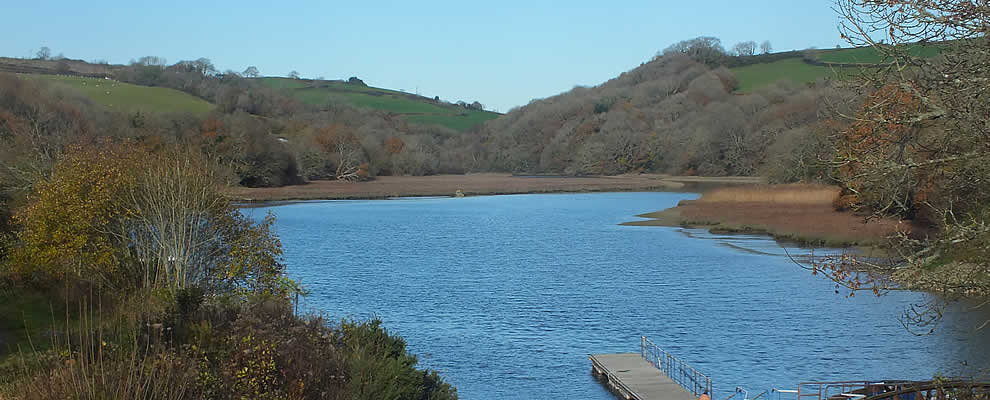 The quay at Boating World on the River Lynher