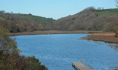 The quay at Boating World on the River Lynher